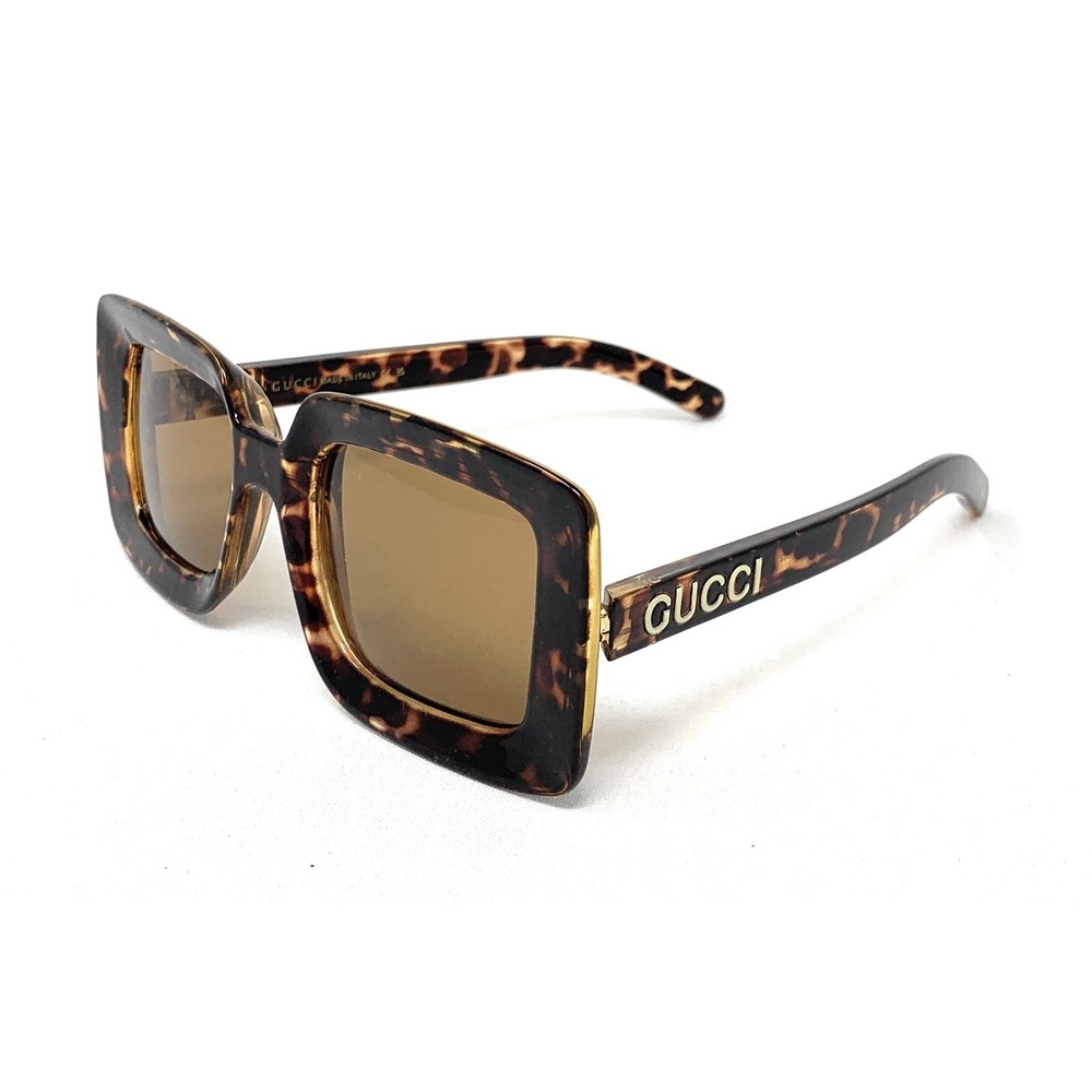 GUCCI Women's Sunglasses GG1718S 002 Havana Brown Square 51mm